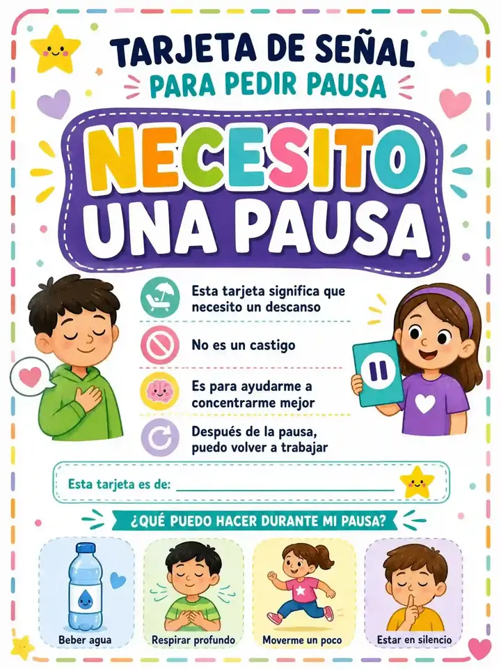 TDAH — Tarjeta para pedir pausa
